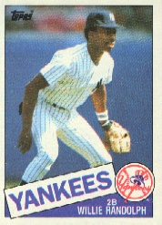 1985 Topps Baseball Cards      765     Willie Randolph